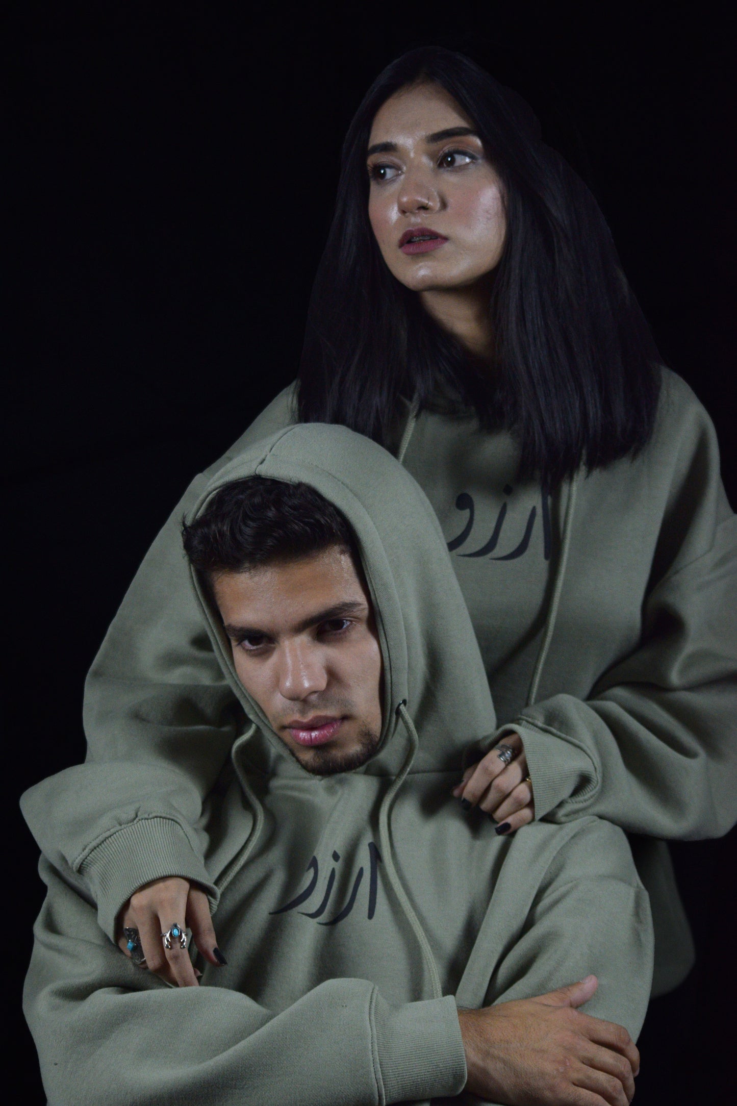 Sap Green Arzo Essential Hoodie