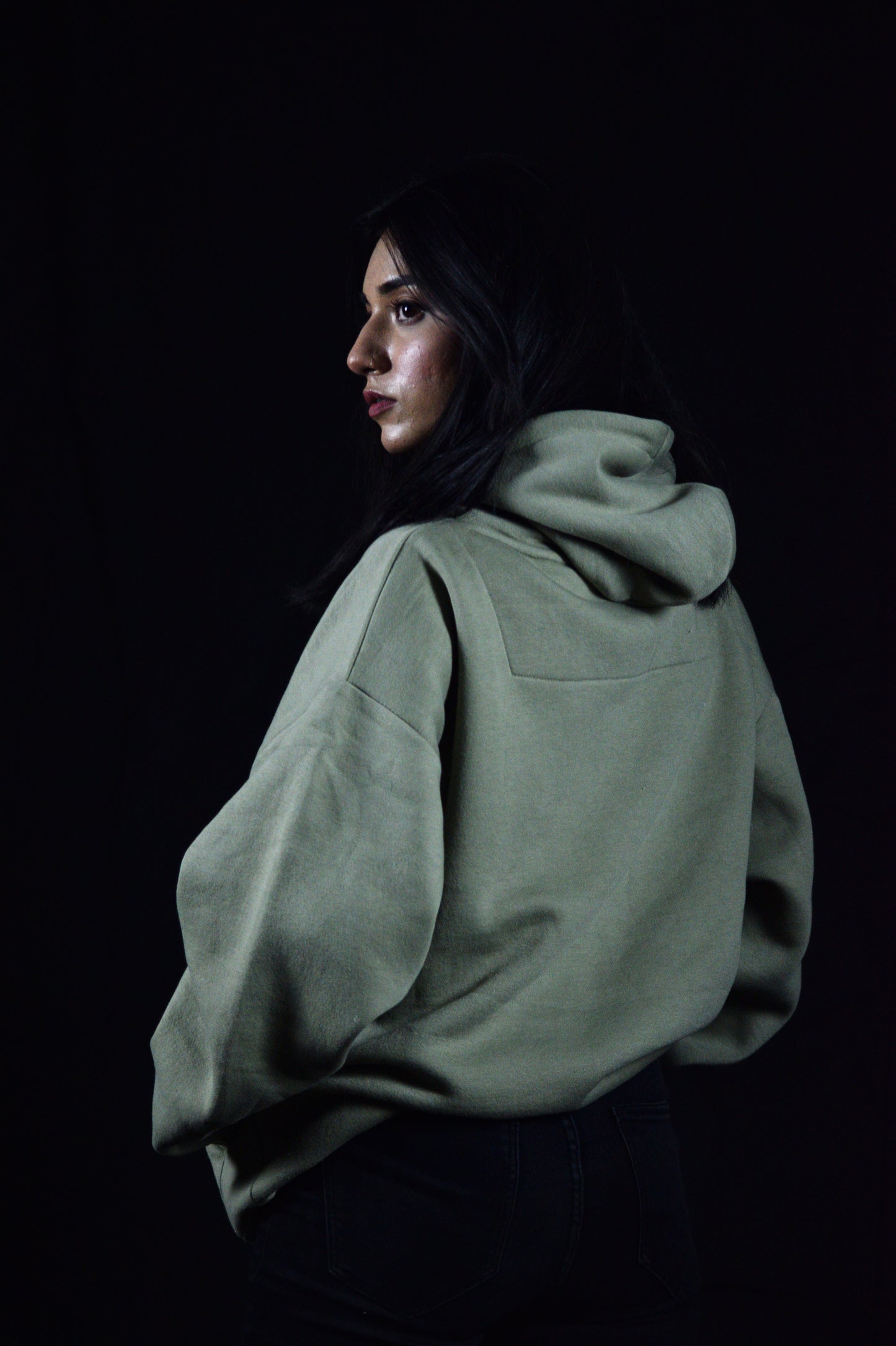 Sap Green Arzo Essential Hoodie